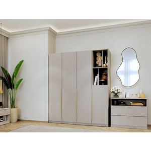 Dulap dormitor haine Bej/casmir 164 cm Auris imagine