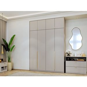 Dulap dormitor haine Inalt Bej/casmir 4U Auris imagine