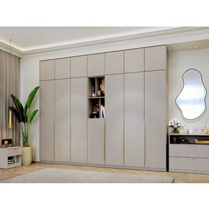 Dulap dormitor haine Inalt Bej/casmir 287 cm Auris C2 imagine