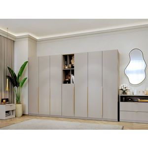 Dulap dormitor haine Bej/casmir 287 cm Auris C2 imagine