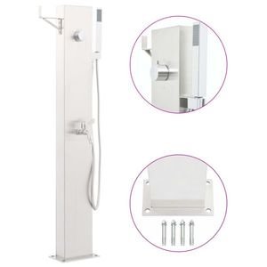 vidaXL Robinet de duș pentru grădină, 110 cm, oțel inoxidabil imagine