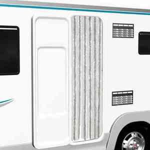 vidaXL Perdea pentru insecte, gri deschis și alb, 56x200 cm, chenille imagine