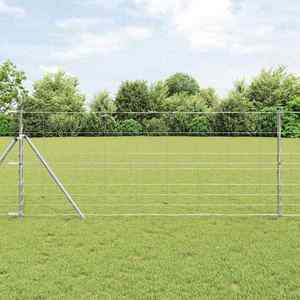 vidaXL Gard sălbatic Galvanizat prin imersie la cald imagine