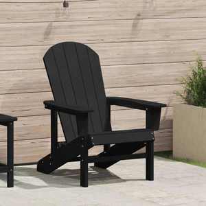 vidaXL Scaun Adirondack Negru 82 x 74 x 92 cm HDPE imagine