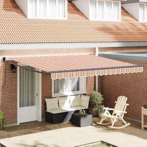 vidaXL Copertină retractabilă manuală Multicolour 400 × 300 cm imagine