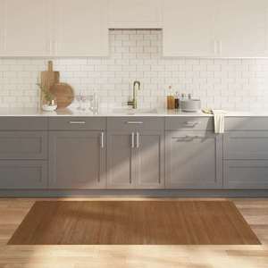 vidaXL Covor dreptunghiular, maro, 100x200 cm, bambus imagine