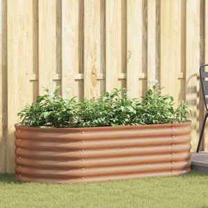 vidaXL Pat ridicat Maro 160 x 80 x 44 cm Oțel imagine