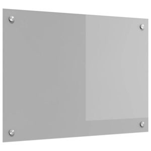 vidaXL Panou de bucătărie Gri deschis 70 x 50 cm sticlă securizată imagine