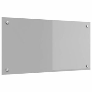 vidaXL Panou de bucătărie Gri deschis 80 x 40 cm sticlă securizată imagine