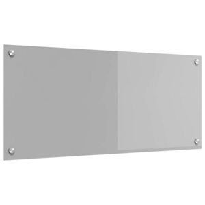 vidaXL Panou de bucătărie Gri deschis 90 x 40 cm sticlă securizată imagine