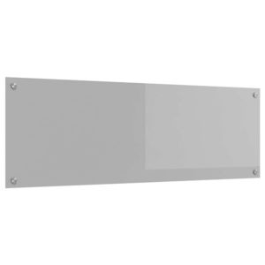 vidaXL Panou de bucătărie Gri deschis 120 x 40 cm sticlă securizată imagine