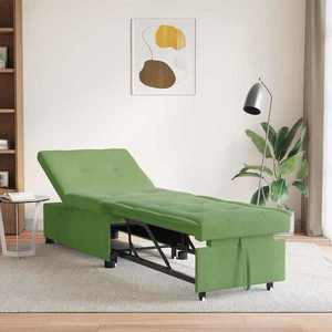 vidaXL Pat canapea Verde deschis 194 x 67 x 82 cm Catifea imagine