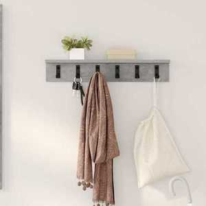 vidaXL Răcător de paltoane montat pe perete Pe perete Gri din beton imagine