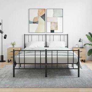 vidaXL Noptiere, 2 buc., stejar sonoma, 40x35x47, 5 cm, lemn compozit imagine