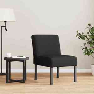 vidaXL Fotoliu, negru, material textil imagine
