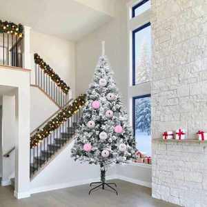 vidaXL Set de Globuri de Crăciun XXL 4 pcs Roz Plastic imagine