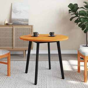 vidaXL Blat de masă rotund, maro ceruit, Ø80x2, 5 cm, lemn masiv de pin imagine