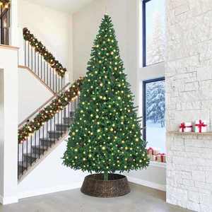 vidaXL Guler pentru Pomul de Crăciun Negru 105 x 105 x 28 cm imagine