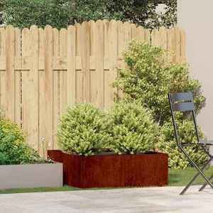 vidaXL Jardinieră Rusty 80x80x30 cm Oțel pentru intemperii imagine