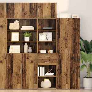 vidaXL Bufet Pe perete Lemn Vechi 50 x 42, 5 x 225 cm Lemn compozit imagine