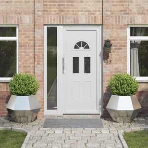 vidaXL Jardinieră 2 pcs Argintiu 75 x 75 x 60 cm Oțel Galvanizat imagine