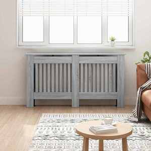 vidaXL Capac pentru radiator Gri Sonoma 152 x 19 x 81, 5 cm imagine