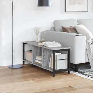 vidaXL Raft pentru cărți Gri Sonoma 102 x 32 x 40, 5 cm Lemn compozit imagine