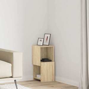 vidaXL Dulap de colț Stejar Sonoma 25, 5x25x55cm Lemn compozit imagine