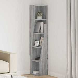 vidaXL Dulap de colț Gri Sonoma 27, 5x27x140cm Lemn compozit imagine