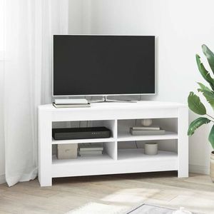vidaXL DulapdecolțpentruTV Alb 102 x 40, 5 x 45 cm Lemn compozit imagine