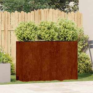 vidaXL Jardinieră Rusty 120x40x80 cm Oțel pentru intemperii imagine