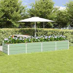 vidaXL Jardinieră Verde 320 x 80 x 45 cm Oțel imagine