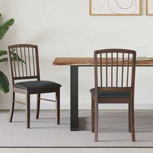 vidaXL Scaune de dining 2 pcs Maro deschis 50 x 52, 5 x 91 cm imagine