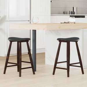 vidaXL Scaune de dining 2 pcs Maro deschis 46 x 37 x 63 cm imagine