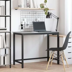 vidaXL masă Gri Sonoma 80 x 50 x 76, 5 cm Lemn ingineresc și oțel imagine