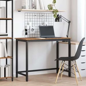 vidaXL masă Lemn vechi 80 x 50 x 76, 5 cm Lemn ingineresc și oțel imagine