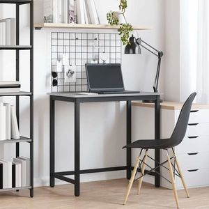 vidaXL masă Gri Sonoma 100 x 50 x 76, 5 cm Lemn ingineresc și oțel imagine