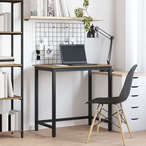 vidaXL masă Stejar Artizanal 100 x 50 x 76, 5 cm imagine