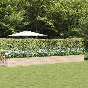 vidaXL Jardinieră Creme 580 x 50 x 45 cm Oțel Galvanizat imagine