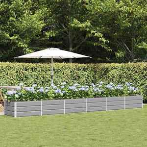 vidaXL Jardinieră Gri deschis 480 x 80 x 45 cm Oțel imagine