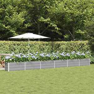 vidaXL Jardinieră Gri deschis 580 x 50 x 45 cm Oțel Galvanizat imagine