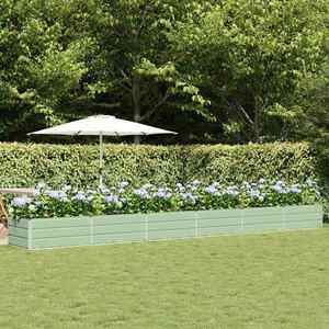 vidaXL Jardinieră Verde 600 x 80 x 45 cm Oțel imagine