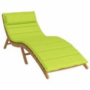 vidaXL Perna de șezlong pentru soare Verde 178 x 60 x 4 cm imagine