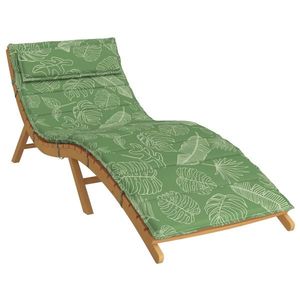 vidaXL Perna de șezlong pentru soare Verde 178 x 60 x 4 cm imagine