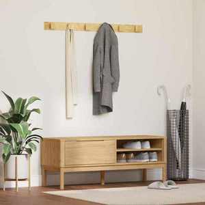 vidaXL Bancă de hol cu sertar FLORO Maroniu cerat 115 x 40 x 45 cm imagine