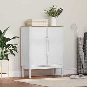 vidaXL Bufet FLORO Alb 70 x 30 x 70, 5 cm Lemn de pin masiv imagine