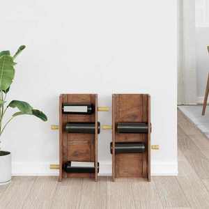 vidaXL Rastel Maro 24 x 13 x 54 cm Lemn masiv de mahon imagine