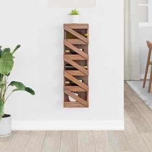 vidaXL Raft pentru vin natural 24 x 14 x 80 cm Lemn masiv de mahon imagine