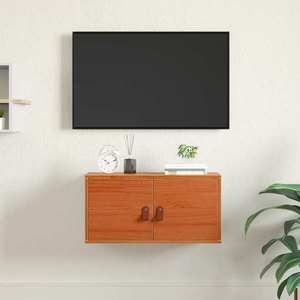 vidaXL Dulap de perete Maroniu cerat 60 x 30 x 30 cm Lemn de pin masiv imagine