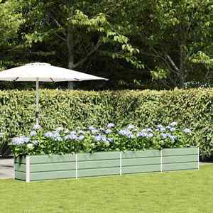 vidaXL Jardinieră Verde pastel 480 x 50 x 45 cm Oțel Galvanizat imagine